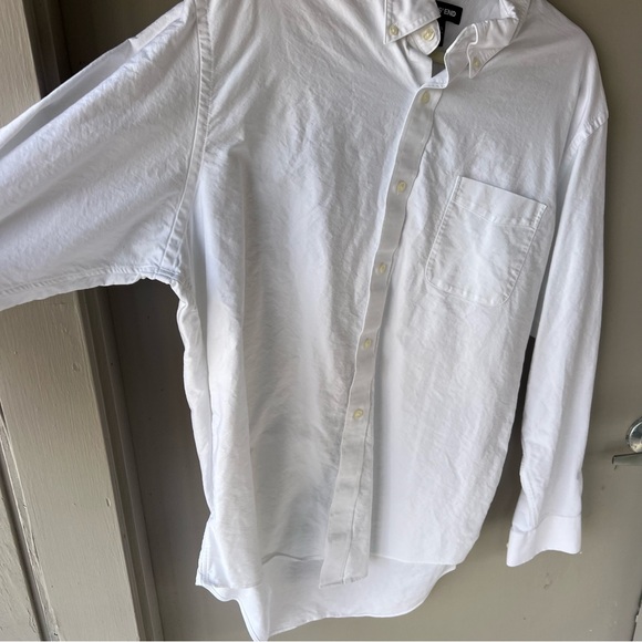 Lands End White Button Down - Picture 5 of 9